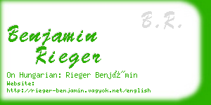 benjamin rieger business card